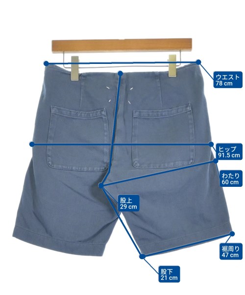 Maison Margiela（メゾンマルジェラ）ショートパンツ 紺 サイズ:48(L位) メンズ/2200677136141