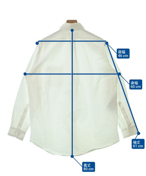 Maison Margiela（メゾンマルジェラ）カジュアルシャツ 白 サイズ:39(M位) メンズ/2200677766157