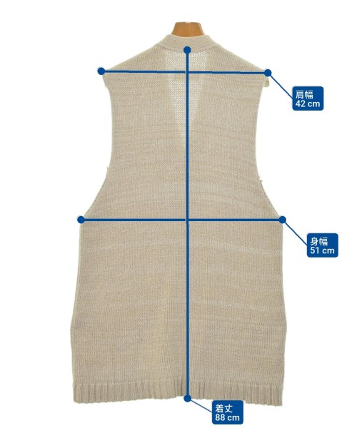 Maison Margiela（メゾンマルジェラ）ベスト ベージュ サイズ:L メンズ/2200674974104