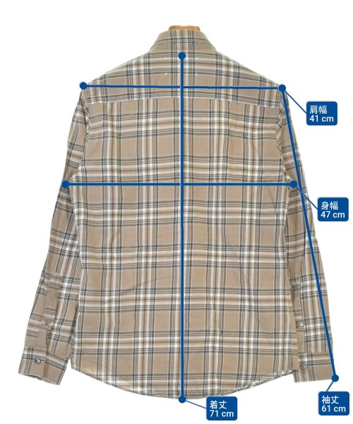 Maison Margiela（メゾンマルジェラ）カジュアルシャツ ベージュ サイズ:44(S位) メンズ/2200678460221