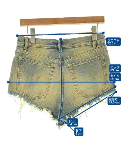 Maison Margiela（メゾンマルジェラ）ショートパンツ 青 サイズ:38(S位) レディース/2200675025034