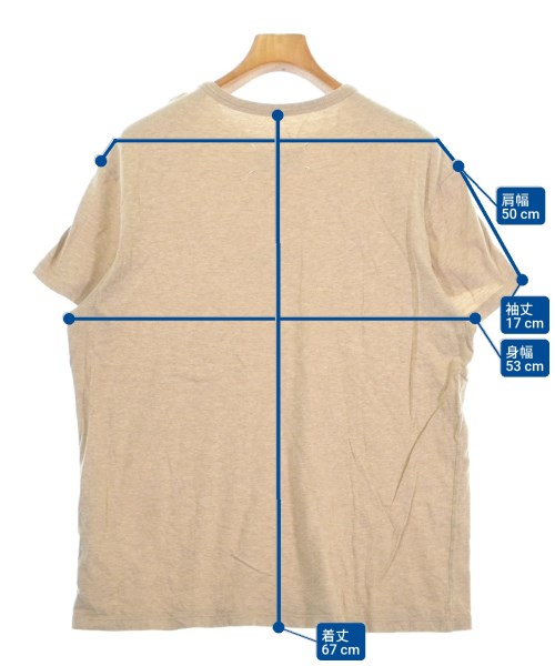 Maison Margiela（メゾンマルジェラ）Tシャツ・カットソー ベージュ サイズ:48(L位) メンズ/2200680902030