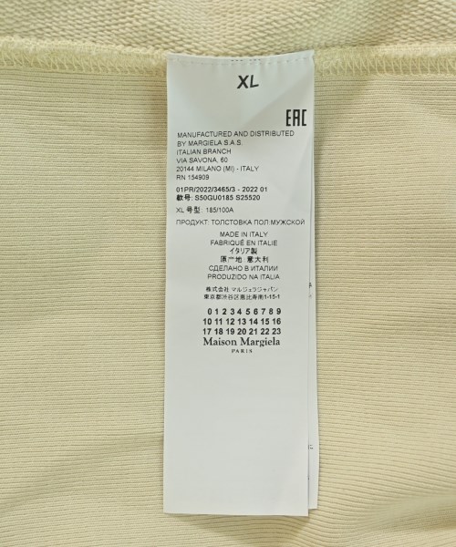 Maison Margiela（メゾンマルジェラ）スウェット 白 サイズ:XL メンズ/2200677533179