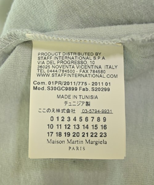 Maison Margiela（メゾンマルジェラ）Tシャツ・カットソー グレー サイズ:S メンズ/2200676573510