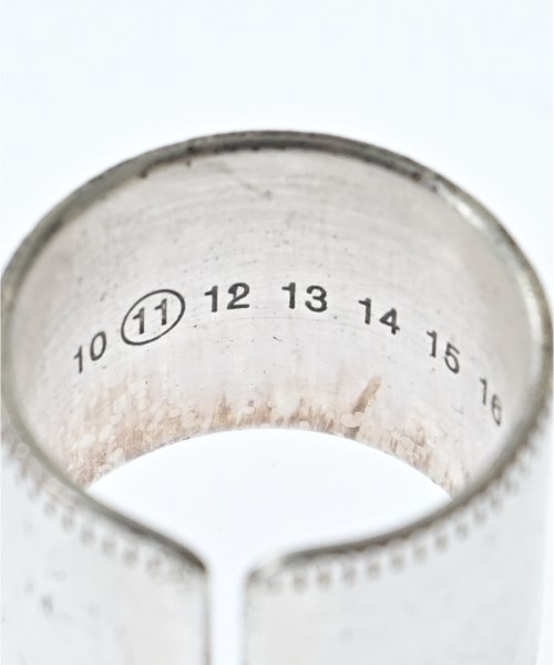 Maison Margiela（メゾンマルジェラ）リング シルバー サイズ:-(11号位)/-(18号位) メンズ/2200682108010