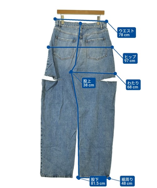 Maison Margiela（メゾンマルジェラ）デニムパンツ 青 サイズ:46(XL位) レディース/2200695096014