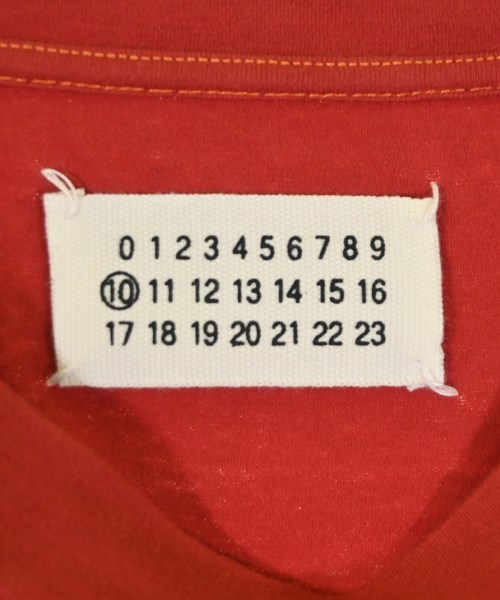 Maison Margiela（メゾンマルジェラ）Tシャツ・カットソー 赤 サイズ:48(L位) メンズ/2200693519829