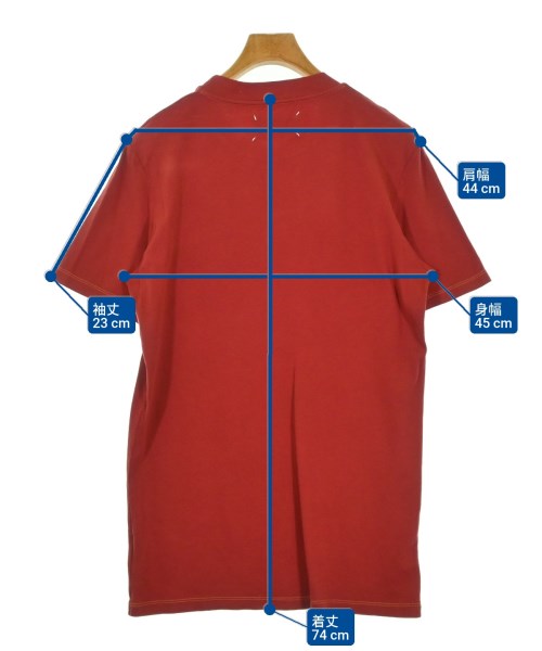 Maison Margiela（メゾンマルジェラ）Tシャツ・カットソー 赤 サイズ:48(L位) メンズ/2200693519829