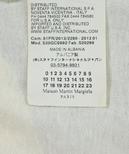 Maison Margiela（メゾンマルジェラ）Tシャツ・カットソー 白 サイズ:M メンズ/2200697701206