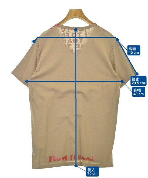 Maison Margiela（メゾンマルジェラ）Tシャツ・カットソー ベージュ サイズ:L メンズ/2200696136139
