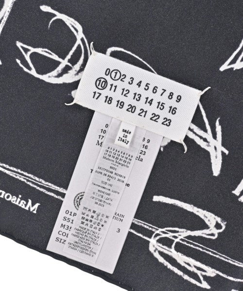 Maison Margiela（メゾンマルジェラ）バンダナ・スカーフ 黒 サイズ:- レディース/2200700281077