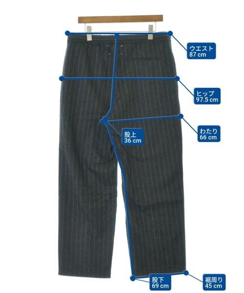 Maison Margiela（メゾンマルジェラ）スラックス グレー サイズ:48(L位) メンズ/2200700658404