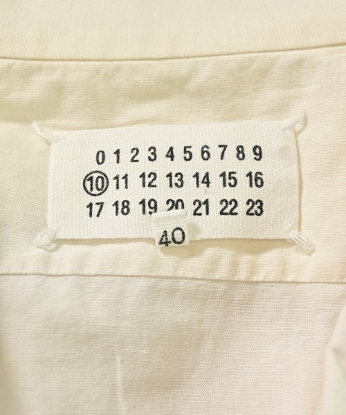 Maison Margiela（メゾンマルジェラ）カジュアルシャツ 白 サイズ:40(L位) メンズ/2200654924013