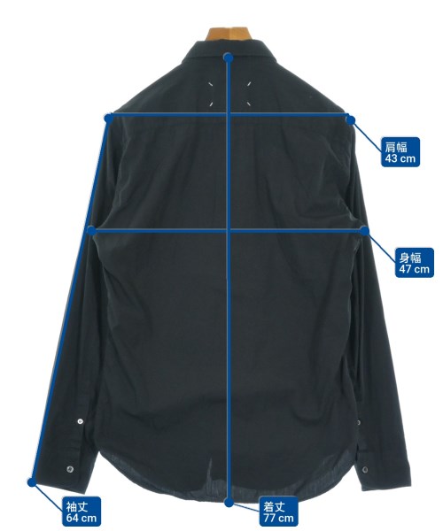 Maison Margiela（メゾンマルジェラ）カジュアルシャツ 黒 サイズ:39(M位) メンズ/2200655963066