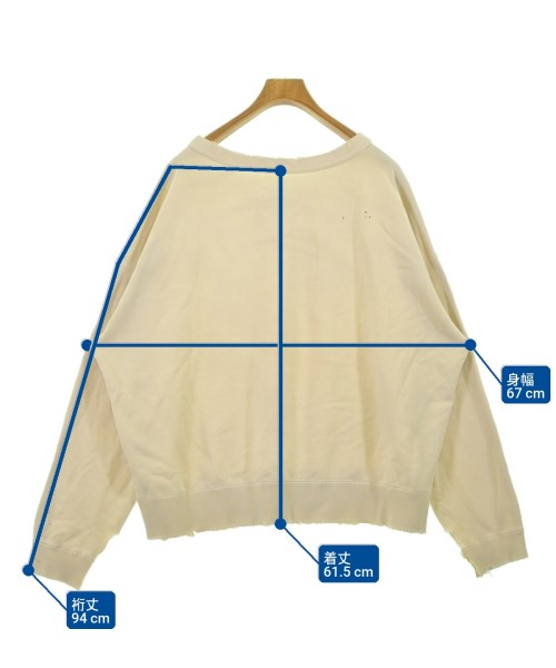 Maison Margiela（メゾンマルジェラ）スウェット ベージュ サイズ:XL メンズ/2200656078097