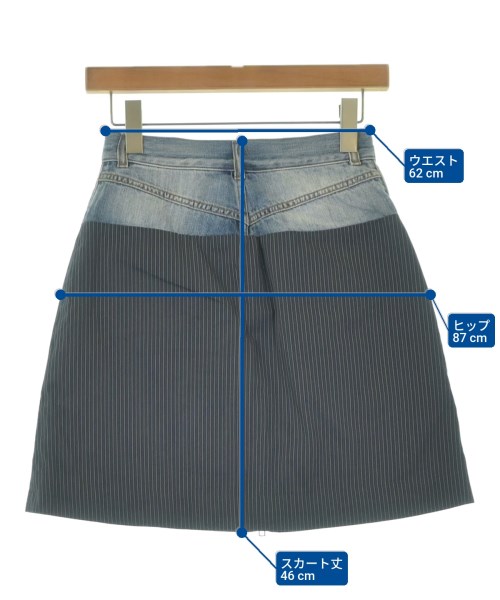 Maison Margiela（メゾンマルジェラ）ミニスカート 紺 サイズ:40(M位) レディース/2200658120022