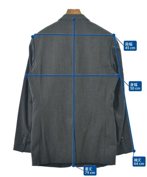 Maison Margiela（メゾンマルジェラ）ジャケット グレー サイズ:48(L位) メンズ/2200658519055