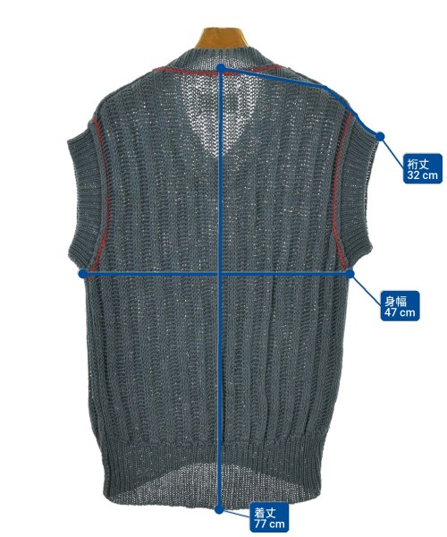 Maison Margiela（メゾンマルジェラ）ベスト 青 サイズ:S メンズ/2200657220129