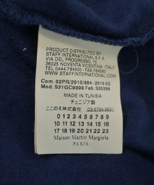 Maison Margiela（メゾンマルジェラ）Tシャツ・カットソー 紺 サイズ:S メンズ/2200660446042