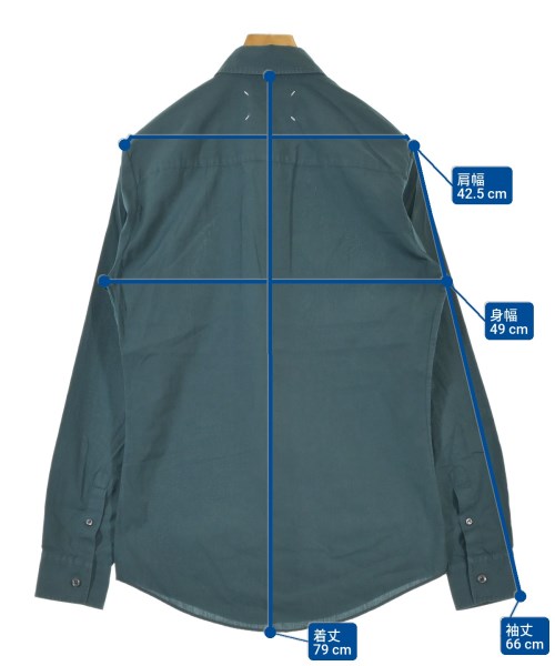 Maison Margiela（メゾンマルジェラ）カジュアルシャツ 緑 サイズ:46(M位) メンズ/2200660834023