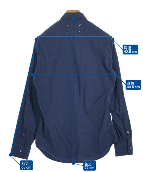 Maison Margiela（メゾンマルジェラ）カジュアルシャツ 紺 サイズ:38(S位) メンズ/2200661083024