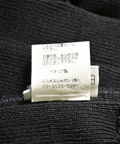 HERMES（エルメス）カーディガン 黒 サイズ:S レディース/2200661634097