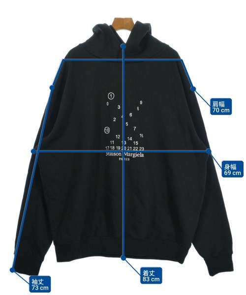 Maison Margiela（メゾンマルジェラ）パーカー 黒 サイズ:XL メンズ/2200712263023