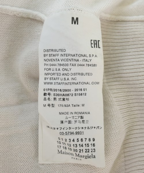 Maison Margiela（メゾンマルジェラ）ニット・セーター 白 サイズ:M メンズ/2200712438056