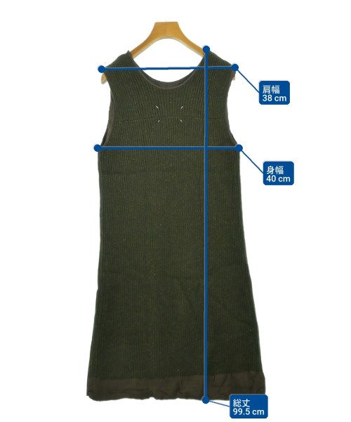 Maison Margiela（メゾンマルジェラ）ワンピース カーキ サイズ:S レディース/2200715809044