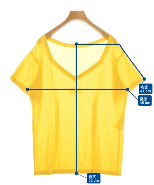 Maison Margiela（メゾンマルジェラ）Tシャツ・カットソー 黄 サイズ:M レディース/2200713290011