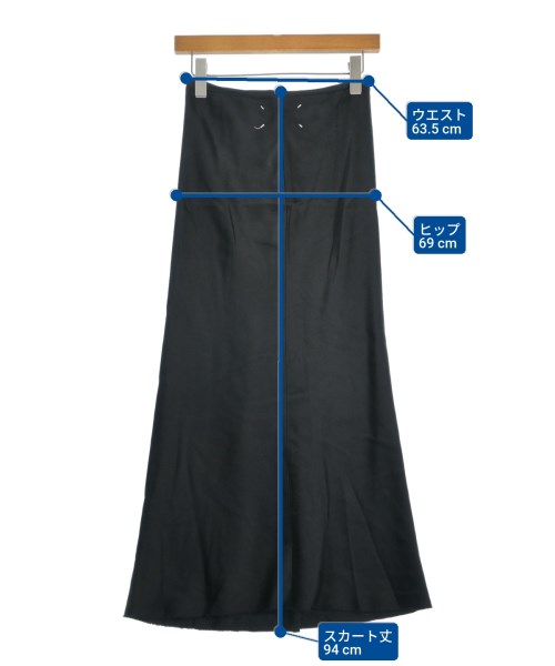 Maison Margiela（メゾンマルジェラ）ロング・マキシ丈スカート 黒 サイズ:38(M位) レディース/2200648418030