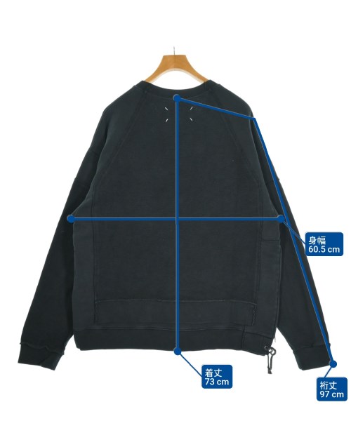 Maison Margiela（メゾンマルジェラ）スウェット 黒 サイズ:48(L位) メンズ/2200648974017