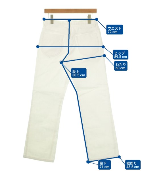 Maison Margiela（メゾンマルジェラ）デニムパンツ 白 サイズ:44(S位) メンズ/2200649462056