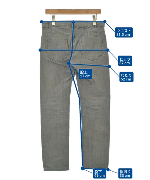 Maison Margiela（メゾンマルジェラ）デニムパンツ グレー サイズ:46(M位) メンズ/2200649540013