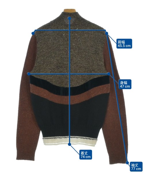 Maison Margiela（メゾンマルジェラ）ニット・セーター 茶 サイズ:L メンズ/2200649796069