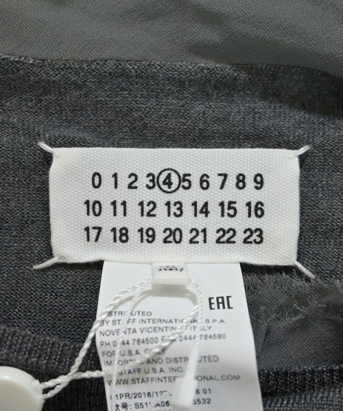 Maison Margiela（メゾンマルジェラ）ニット・セーター グレー サイズ:S レディース/2200646540047