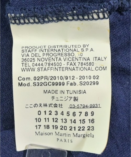 Maison Margiela（メゾンマルジェラ）Tシャツ・カットソー 紺 サイズ:XL メンズ/2200650341203