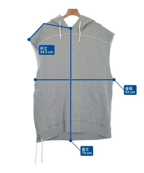 Maison Margiela（メゾンマルジェラ）パーカー グレー サイズ:50(XL位) メンズ/2200652054057