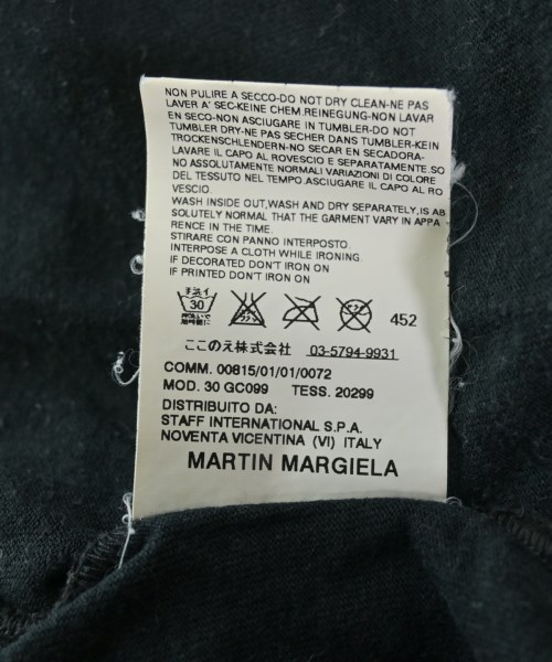 Maison Margiela（メゾンマルジェラ）Tシャツ・カットソー 黒 サイズ:M メンズ/2200648452249