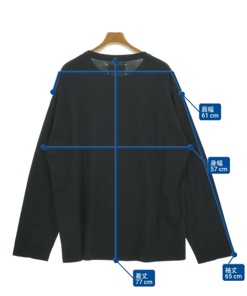 Maison Margiela（メゾンマルジェラ）Tシャツ・カットソー 黒 サイズ:52(XXL位) メンズ/2200700832521