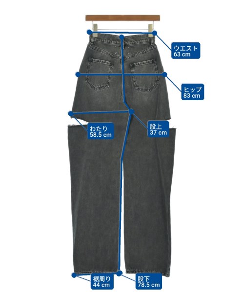 Maison Margiela（メゾンマルジェラ）デニムパンツ 黒 サイズ:38(S位) レディース/2200703007063