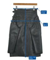 Maison Margiela（メゾンマルジェラ）ひざ丈スカート 黒 サイズ:36(XS位) レディース/2200703298065