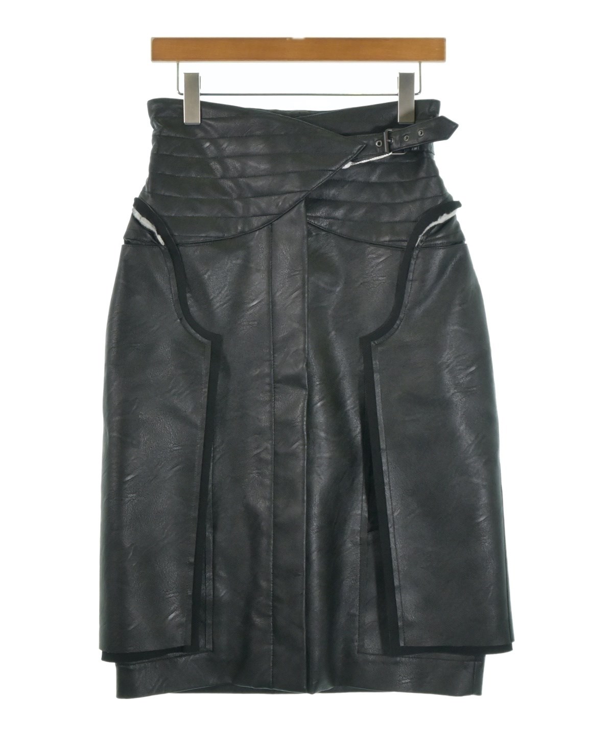 Maison Margiela（メゾンマルジェラ）ひざ丈スカート 黒 サイズ:36(XS