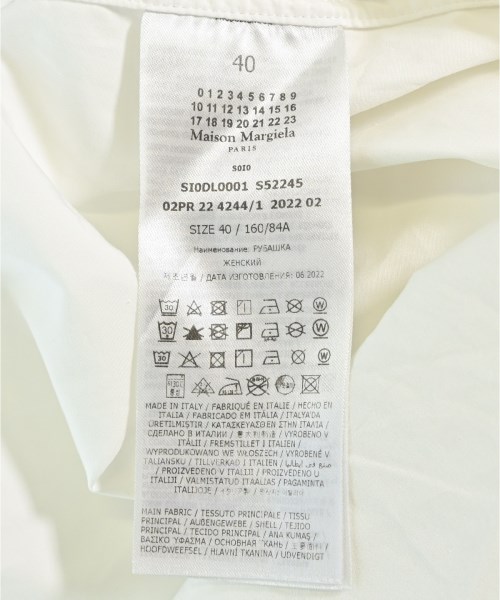 Maison Margiela（メゾンマルジェラ）カジュアルシャツ 白 サイズ:40(L位) メンズ/2200704542051