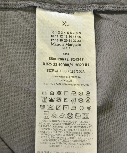 Maison Margiela（メゾンマルジェラ）Tシャツ・カットソー グレー サイズ:XL メンズ/2200708506073