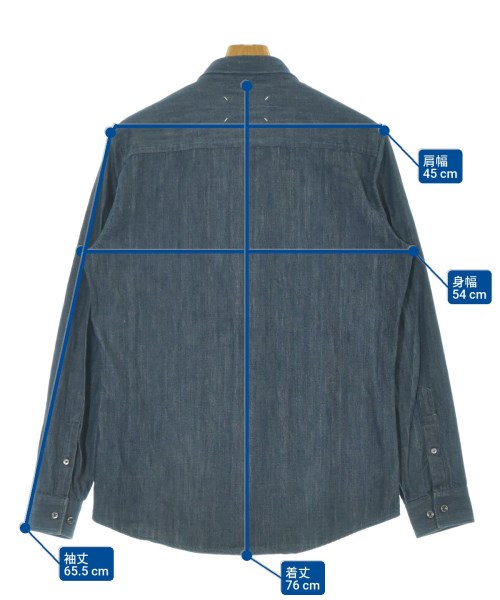 Maison Margiela（メゾンマルジェラ）カジュアルシャツ 紺 サイズ:48(L位) メンズ/2200659360014