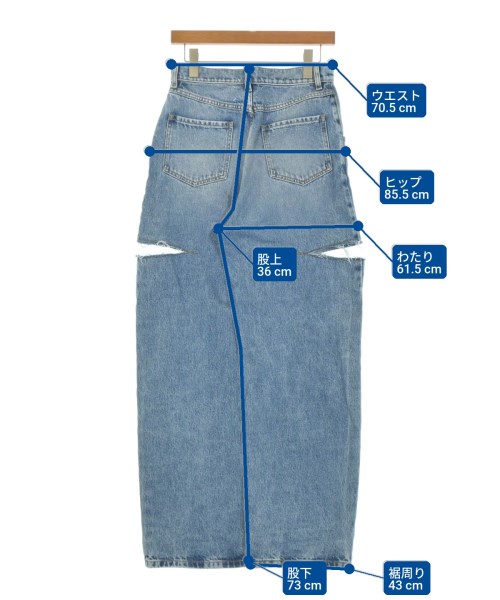 Maison Margiela（メゾンマルジェラ）デニムパンツ 青 サイズ:40(M位) レディース/2200663499052