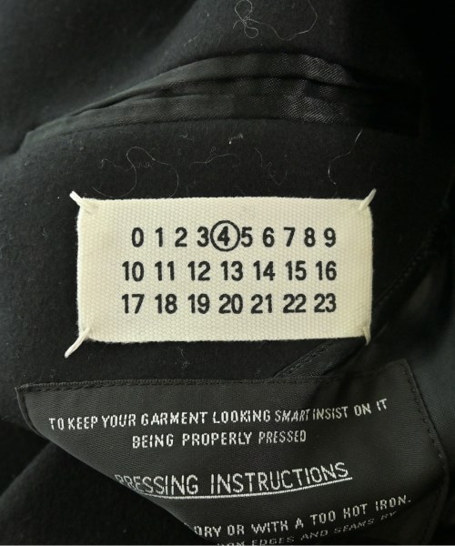 Maison Margiela（メゾンマルジェラ）チェスターコート 黒 サイズ:38(S位) レディース/2200660624037