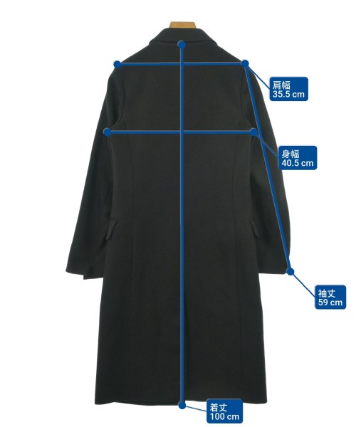 Maison Margiela（メゾンマルジェラ）チェスターコート 黒 サイズ:38(S位) レディース/2200660624037