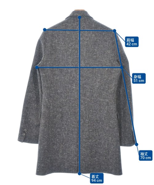 Maison Margiela（メゾンマルジェラ）チェスターコート グレー サイズ:46(M位) メンズ/2200664317010